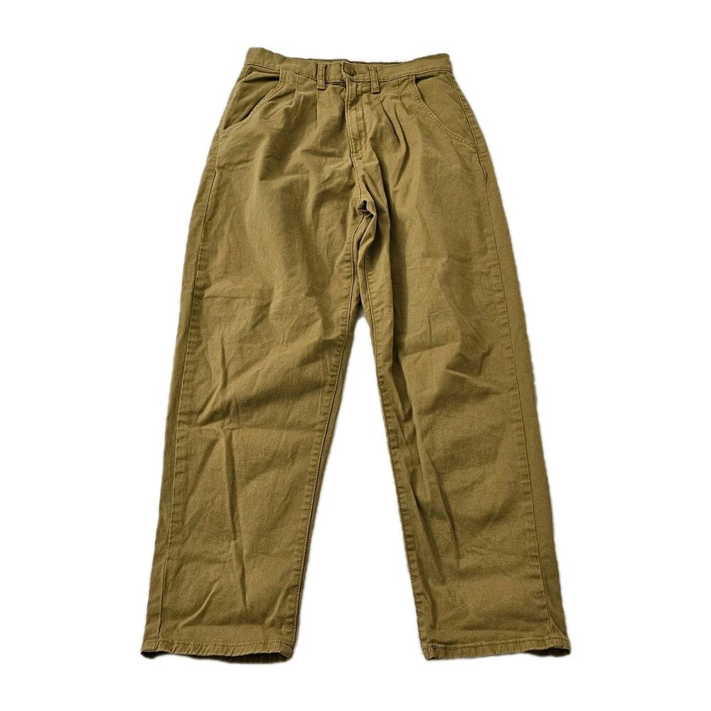 Levis Pants Womens 26 Yellow‎ Gold Pleated Balloon Leg High-Rise Boho Stretch
